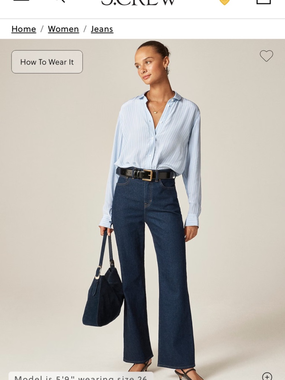 J.Crew Curvy Charley Kick Out Jeans in Rinse Wash